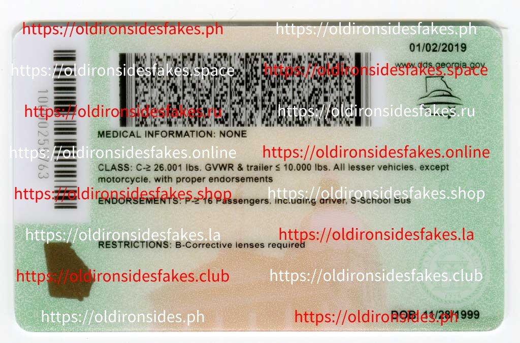 Georgia Driver License(New GA 2022 CDL PolyCard) - Image 2