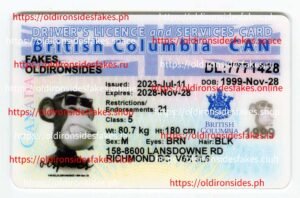 Best & Fast Fake ID Service | CAN British Columbia Driver License