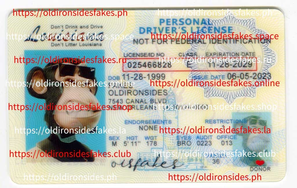 Best & Fast Fake ID Service | Louisiana Driver License