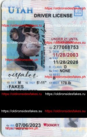 Best & Fast Fake ID Service | Utah Driver License(Old UT U21)